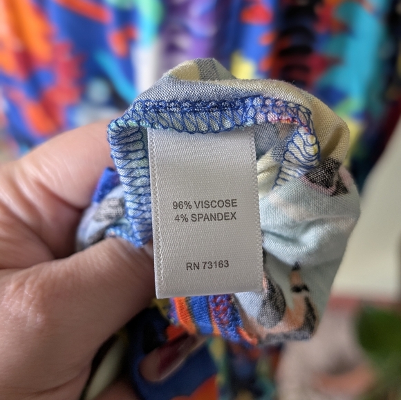 Spense Vibrant Multi-Color Faux Wrap Floral Sleeveless Maxi Dress - Size Small - Picture 11 of 11